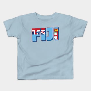 Fiji vintage style retro souvenir Kids T-Shirt